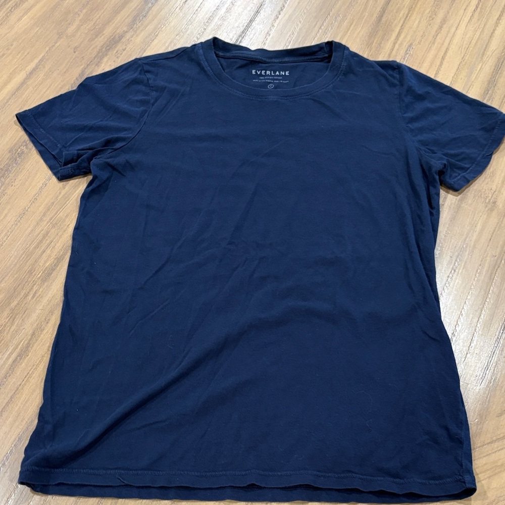 Everlane Women's Navy Short Sleeve Tee
